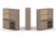 Тумба двойная + высокая надставка ES.NB.2V-23 (1500х410х1520) (Латте/Тиквуд Светлый)