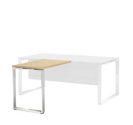 EXE Брифинг-приставка L100x60 (Дуб Светлый/Хром металл)