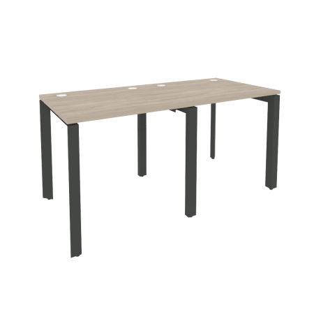 Рабочая станция на П-образном м/к Onix O.MP-RS-2.0.7 1560x720x750 (Дуб Аттик/Черный металл)