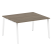 Стол для переговоров (1 столешница) на А-образном м/к Metal System Style БА.ПРГ-1.3 1400x1235x750 (Дуб наварра/Серый металл)