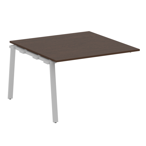 Проходной элемент стола для переговоров на А-образном м/к Metal System Style БА.ППРГ-2 1200x1235x750 (Венге Цаво/Серый металл)