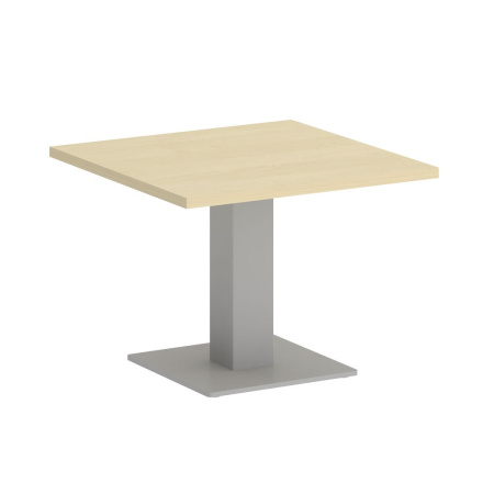 Стол журнальный квадратный VR.SP-5-60.2G 600x600x450 (Клен/Серый Металл)