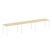 Рабочая станция на 3 раб. места Metal System Style БП.СМ-3.3 4200x720x750 (Дуб Наварра/Серый металл)