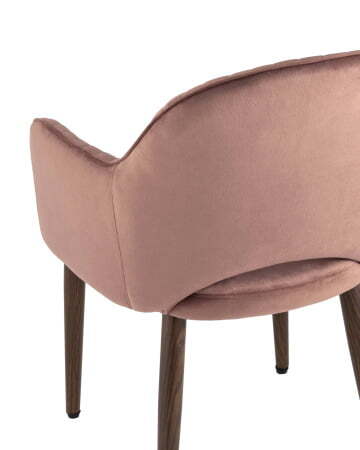 Стул Венера Хани велюр пыльно-розовый ножки дерево (Стул Венера Хани пыльно-розовый)