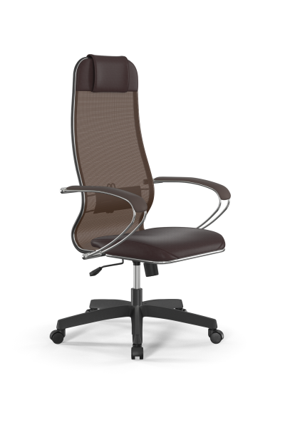 Кресло для руководителя Метта Sit 10 B1-115K - X2+Extra /Um00/Wm12/K1cL(M09.B02.G15.W01) (Темно-коричневый)