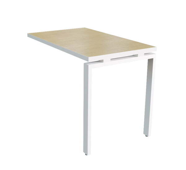 Брифинг-приставка Steel Evo 17700 1000х600х740 (Дуб светлый/серый металл)