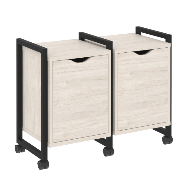 Тумба на колесных опорах наборная VR.L-TN-2.K 970x460x767 (Денвер Светлый/Черный металл)