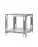 Журнальный столик 55*55 ГЭТСБИ серебро (Журнальный стол Гэтсби серый)