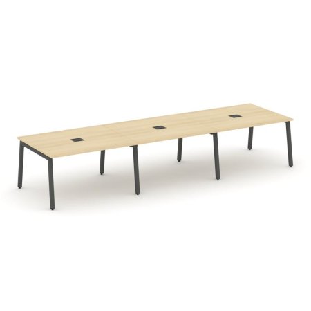 Стол переговорный SN-5A.SPRG-053 (4410х1180х750) (Акация Лорка/Металл Антрацит)