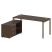 Рабочая станция с опорной тумбой левая Metal System Style БП.РС-СТС-2.4 Л 1700x1520x750 (Дуб Наварра/Серый металл)