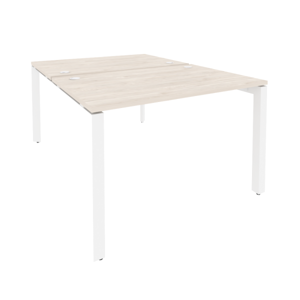 Рабочая станция на П-образном м/к Onix O.MP-D.RS-2.2.8 1180x1635x750 (Денвер Светлый/Белый Металл)