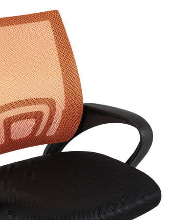 Кресло офисное TopChairs Simple оранжевое (Компьютерное кресло Simple оранжевый)