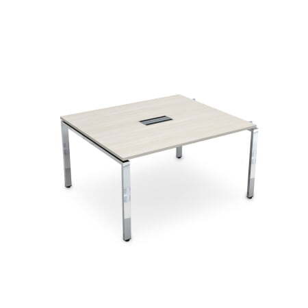 Начальный модуль Бенч-системы для переговорных столов Gloss НСПН-П.928 1600x1200x750 (IvoryХром)