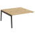 Наборный элемент рабочей станции на деревянных опорах Onix Wood OW.2.NRS-4.8 1580x1635x750 (Тиквуд Светлый/Дуб Темный)