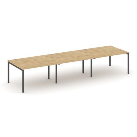 Стол переговорный SN-4P.SPRG-053.3 (4410х1180х750) (Тиквуд Светлый/Металл Антрацит)