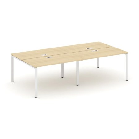 Рабочая станция 2-х сторонняя SN-6P.DRS-041 (1960х1432х750) (Акация Лорка/Металл Белый)