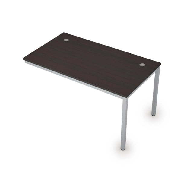 6МБК.189 Линейные бенч-системы, конечный модуль (1400x800x750) (Венге/Алюминий матовый)