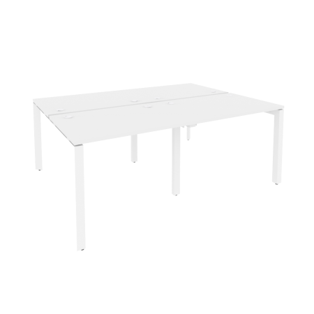 Рабочая станция на П-образном м/к Onix O.MP-D.RS-4.1.7 1960x1475x750 (Белый Бриллиант/Белый Металл)