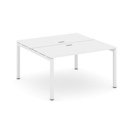 Рабочая станция 2-х сторонняя SN-5P.DRS-013 (1380х1432х750) (Белый/Металл Белый)