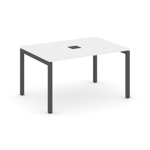 Стол переговорный SN-5P.SPRG-001 (980х980х750) (Белый/Металл Антрацит)