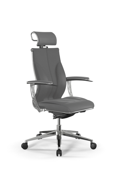Кресло для руководителя Метта Samurai M3-11U - Infinity /Kc06/Wm06/U1mL-4c3/H2cL-3D(M26.B32.G25.W03) (Серый)