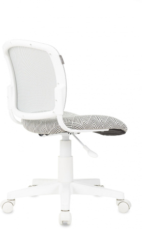 Кресло детское CH-W296NX светло-серый TW-02 Loft сетка/ткань крестов. пластик пластик белый (Серый)