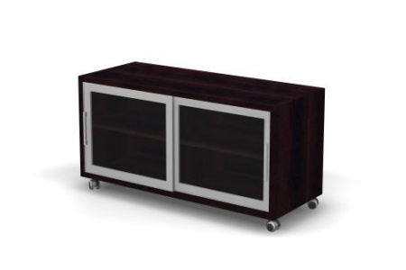 Тумба мобильная с распашными дверями TRIUMF (1200x480x620) (Венге Цаво)