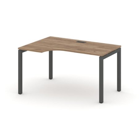 Стол рабочий эргономичный SN-5P.SPA-001(L) (1380х600/980х750) (Дуб Табак/Металл Антрацит)