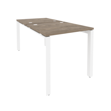 Рабочая станция на П-образном м/к Onix O.MP-D.RS-2.0.8 780x1635x750 (Тиквуд Темный/Белый Металл)