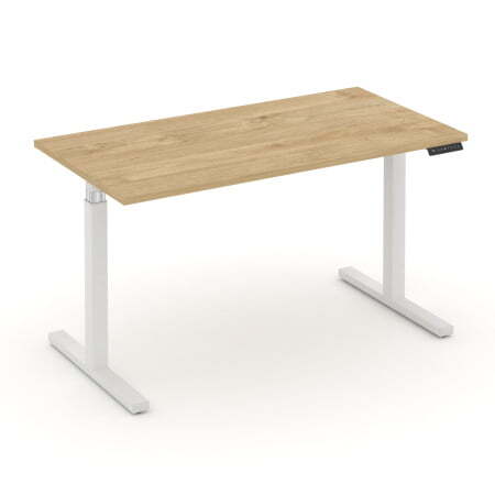 Стол электроподъемный MV.SE-3.7 1380x720x720-1190 (Тиквуд Светлый/Белый металл)