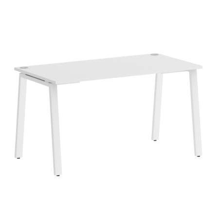 Стол письменный VR.SP-3-138.A 1380x720x750 (Белый Бриллиант/Белый Металл)