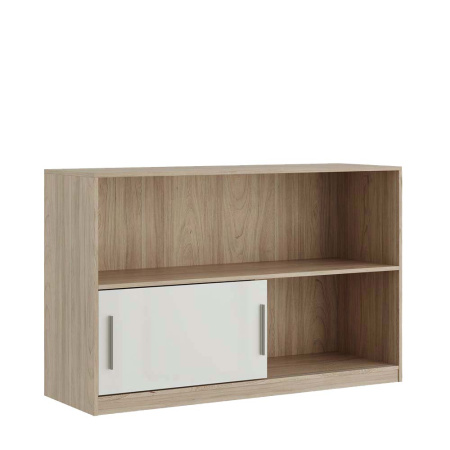 Стеллаж низкий, глянец AST33951621 (Вяз/белый)