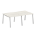 Стол для переговоров (2 столешницы) на А-образном м/к Metal System Style БА.ПРГ-2.1 2000x1235x750 (Дуб наварра/Серый металл)