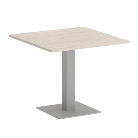 Стол квадратный VR.SP-5-90.2 900x900x750 (Денвер Светлый/Серый Металл)