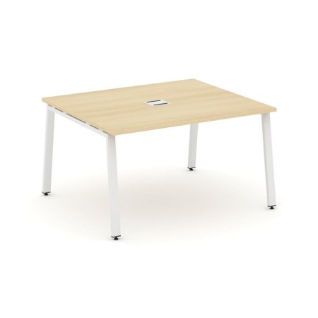 Стол переговорный SN-6A.SPRG-032 (1180х1180х750) (Акация Лорка/Металл Белый)