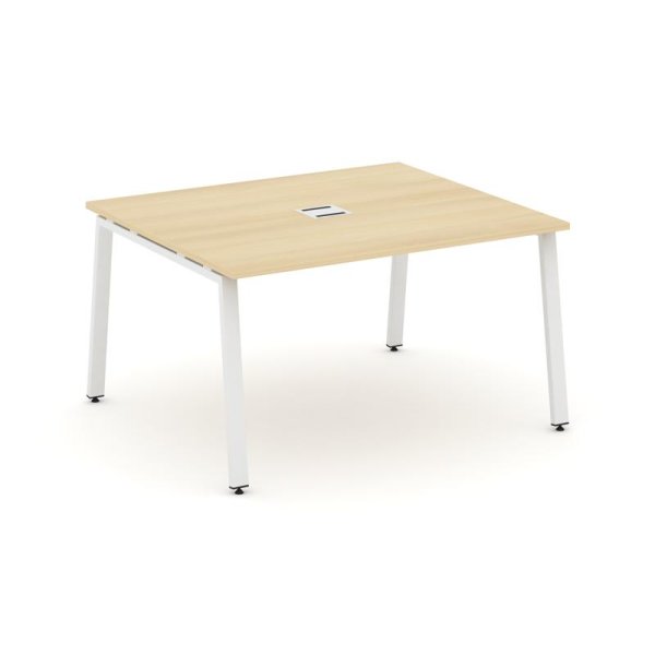 Стол переговорный SN-6A.SPRG-032 (1180х1180х750) (Акация Лорка/Металл Белый)