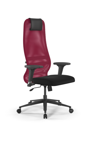 Кресло для руководителя Метта Sit 8 B1-8D - X1+UMF(X1) /Uh00/Wh00/D02P(M09.B11.G19.W02) (Красный | Черный)