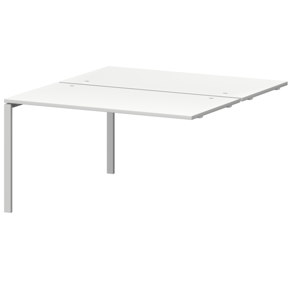 Модуль двойной универсальный на металлокаркасе Смарт СМС2-П-12К.149Э.Пр25 1200x1496x750 (Белый/Белый)