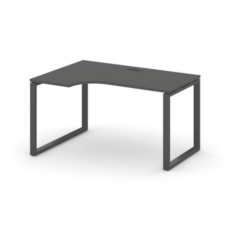 Стол рабочий эргономичный SN-6O.SPA-001(L) (1380х600/980х750) (Антрацит/Металл Антрацит)