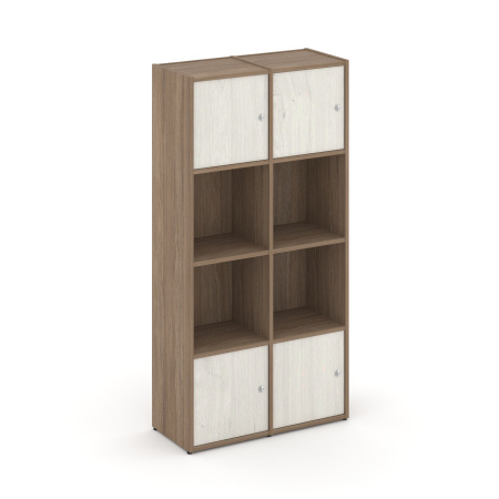 Стеллаж Locker Plus LK.K-005 798x350x1593 (Дуб Аризона | Дуб Наварра)