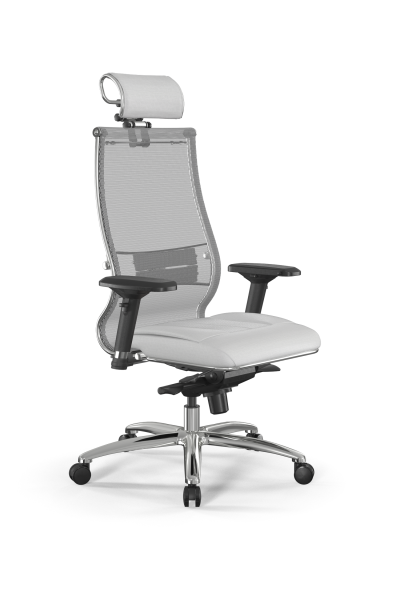 Кресло для руководителя Метта Samurai L2-6D - TS+Infinity /Kc00/Wm06/D04P/H2cL-3D(M06.B31.G04.W03) (Белый)