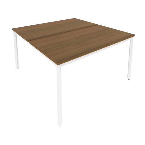 Рабочая станция на металлокаркасе Slim С.СП-5.3 1380x1475x750 (Орех/Белый металл)