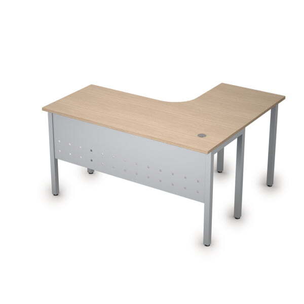 Стол письменный на металлокаркасе лев Стиль 2МК.130 1400x1200x750 (ДубСерый)