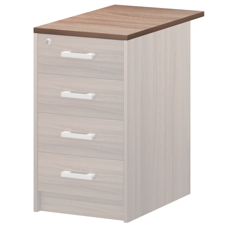 Крышка к приставным тумбам Арго А-707 730x440x22 (Темный шимо)