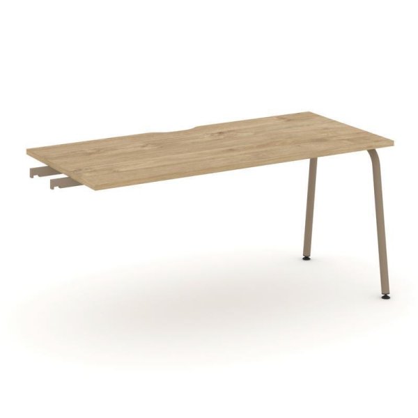Стол приставка к опорным тумбам ES.SPR-4-VK (1580х730х750) (Тиквуд Светлый/Металл Латте)