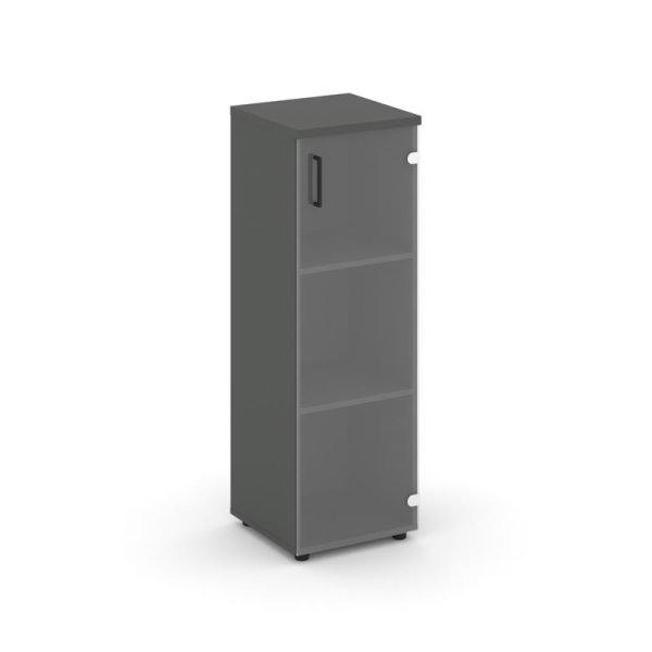 Шкаф средний узкий SN.STU.E-205(R) (400х400х1203) (Антрацит/Прозрачный)