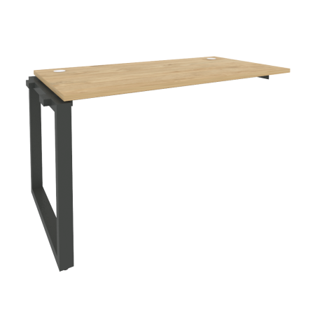 Наборный элемент рабочей станции на О-образном м/к Onix O.MO-1.NRS-3.7 1380x720x750 (Тиквуд Светлый/Черный металл)