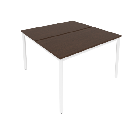Рабочая станция на металлокаркасе Slim С.СП-4.2 1180x1235x750 (Венге Цаво/Белый металл)