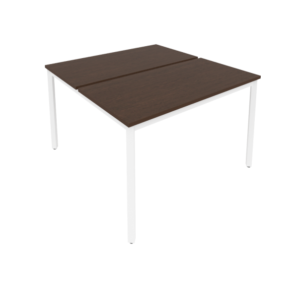 Рабочая станция на металлокаркасе Slim С.СП-4.2 1180x1235x750 (Венге Цаво/Белый металл)