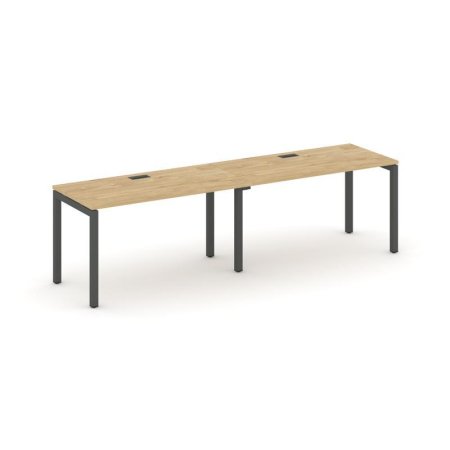 Рабочая станция 1 сторонняя SN-5P.ORS-013 (2760х700х750) (Тиквуд Светлый/Металл Антрацит)